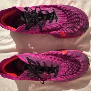 Nike Women’s Hot Pink and Black Athletic Sneakers with Orange Accents